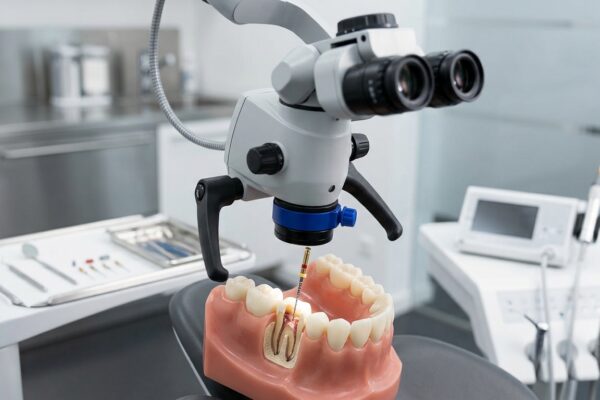 Tratament de canal realizat la microscop la DentalResQ București